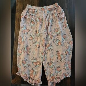 RODEO ROYALTY ROAD SHOW Floral Print Pantaloons Sz S/M